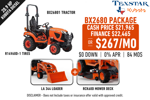 BX2680 Texstar Tractor Package