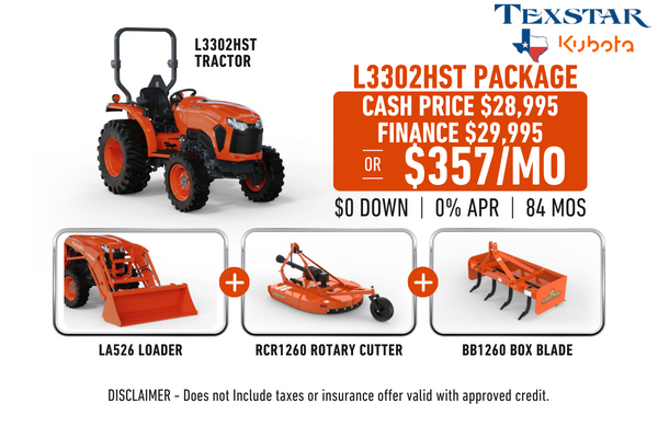 L3302HST Texstar Tractor Package